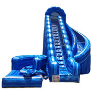 double lane inflatable water slide